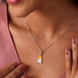 Birthday Milestone Yellow Silver Charm,,hi-res view 1