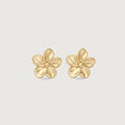Bloom Petal Gold Stud Earrings,,hi-res view 3
