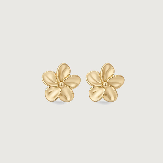 Bloom Petal Gold Stud Earrings,,hi-res image number null