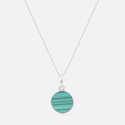 Malachite Magic Silver Necklace