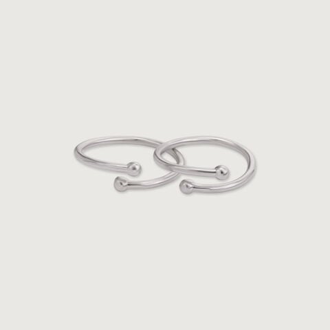 Modern Loop Silver Toe Rings