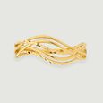 Sculpted Current Gold Ring,,hi-res view 3