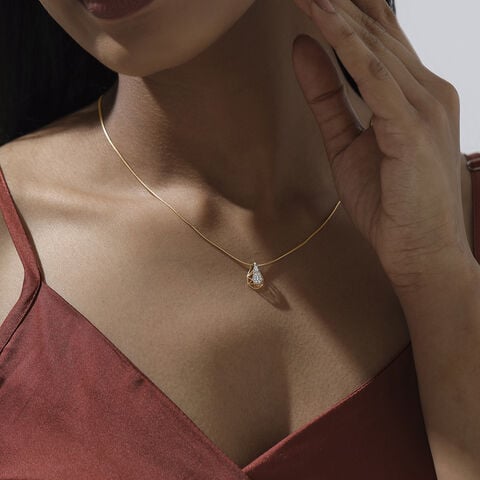 Faceted Poise Diamond Pendant