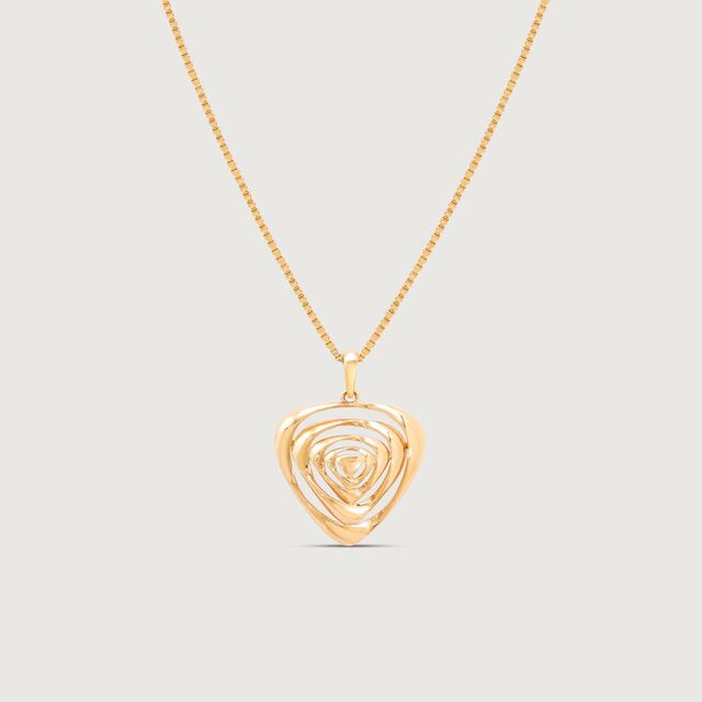 Radiant Spiral Gold Pendant,,hi-res image number null