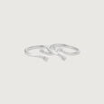 Graceful Beam Silver Toe Rings,,hi-res view 4
