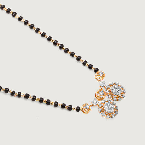 Glowing Grace 18 Kt Gold and Diamond Vati Mangalsutra