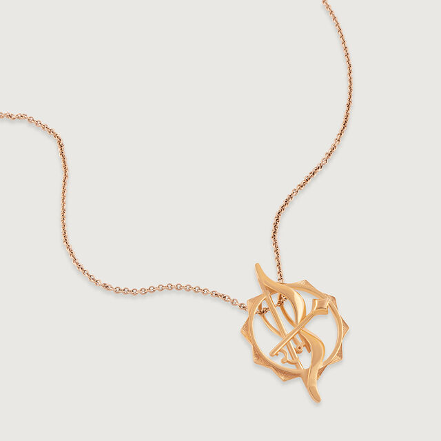 Ram Dhanush Gold Pendant,,hi-res image number null