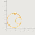 Starship Sparklers 14KT Yellow Gold Orbit-Inspired Stud Earring,,hi-res view 5