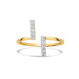 14KT Yellow Gold Radiant Orbit Adjustable Diamond Ring,,hi-res view 2