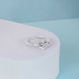 Playful Heart Silver Ring,,hi-res view 1