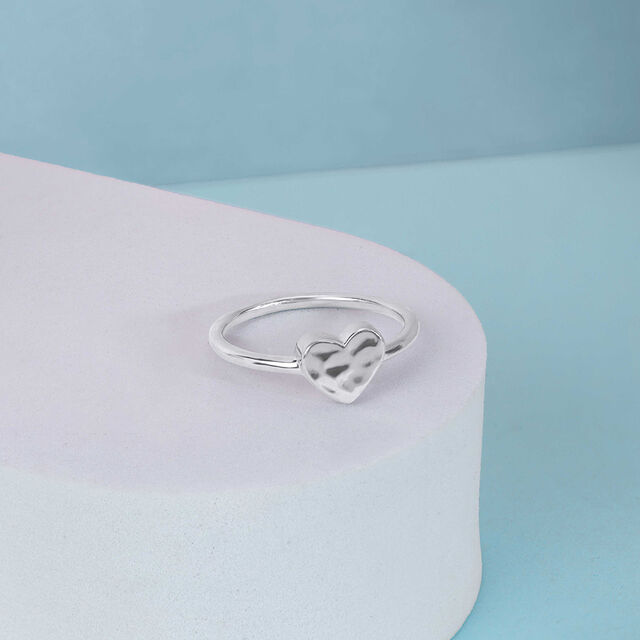 Playful Heart Silver Ring,,hi-res image number null