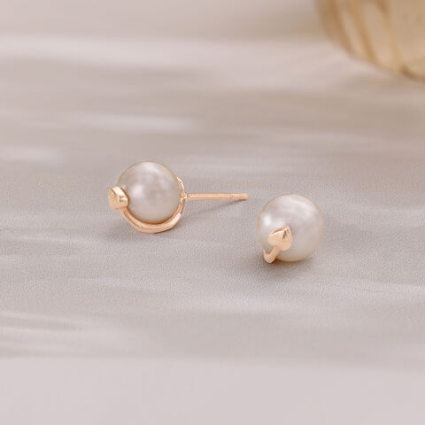 Heartbeat Glow Gold  Earrings