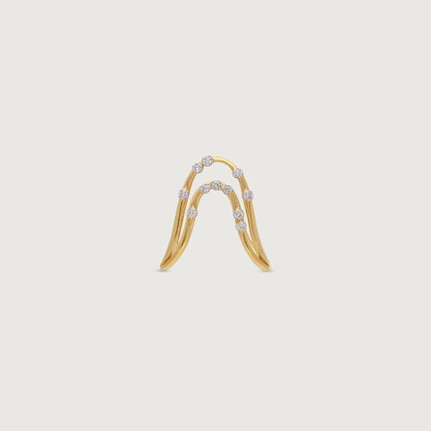 Serene Drift Diamond Ring
