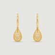 Graceful Latticed Pearl Drop Earrings,,hi-res view 3