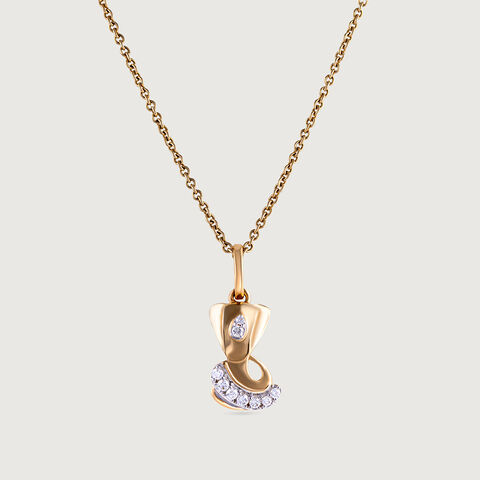 Jai Ganesh Gold and Diamond Pendant