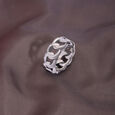Chain Link Silver Ring,,hi-res view 1