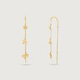 Flutter Bloom Gold Drop Earrings,,hi-res view 2