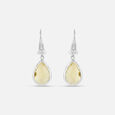 Graceful Silver Hoop Earrings,,hi-res view 3