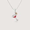 Zesty Cheers Silver Pendant,,hi-res view 3