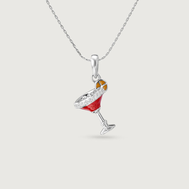 Zesty Cheers Silver Pendant,,hi-res image number null