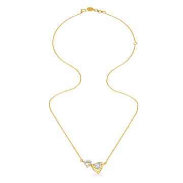 14KT Yellow Gold Apple Of My Eye Diamond Pendant With Chain