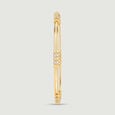 Sleek Directional Gold Bangle,,hi-res view 3