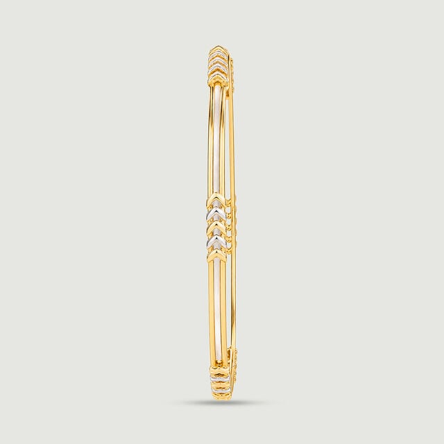 Sleek Directional Gold Bangle,,hi-res image number null