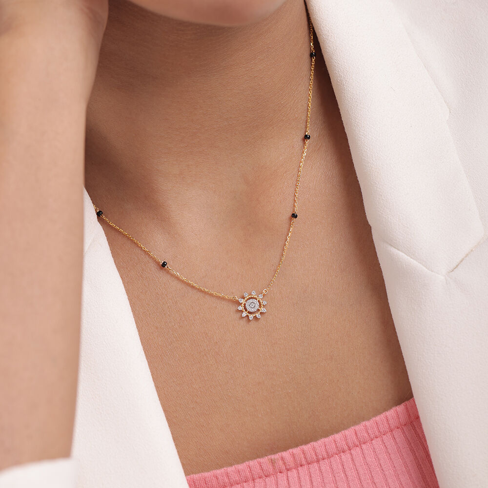 Swarovski diamond mangalsutra top