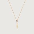 Golden Line Diamond Necklace,,hi-res view 3