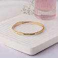 Sleek Twist Rose Gold Bangle,,hi-res view 1