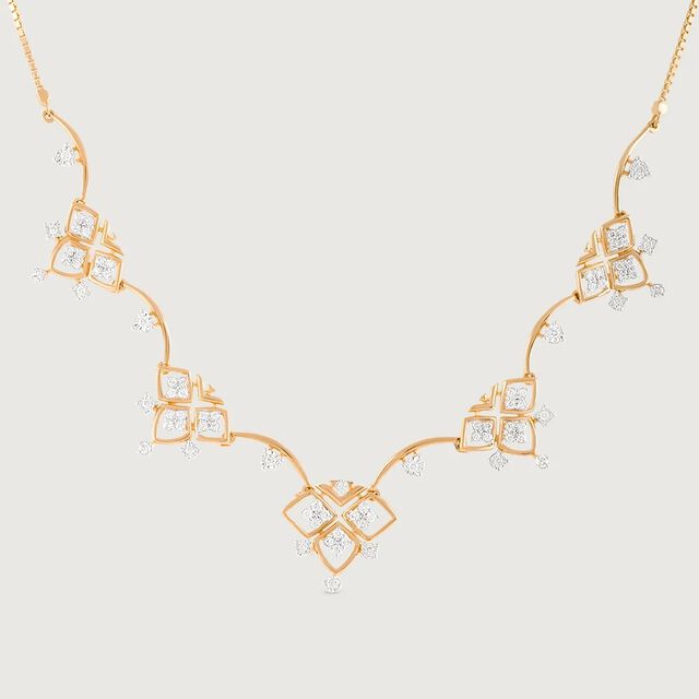 Lippan Luster Gold & Diamond Necklace,,hi-res image number null