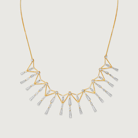 Horizon Spire Diamond Necklace