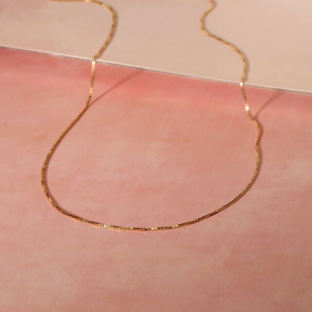 Sleek 14KT Yellow Gold Chain,,hi-res image number null