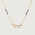 Trinity of Grace Gold and Diamond Vati Mangalsutra,,hi-res view 3