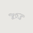 Dual Spark Silver Toe Rings,,hi-res view 4
