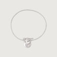 Minimal Chic Silver Bracelet,,hi-res view 3