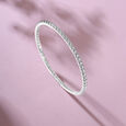 Dainty Sparkling Silver Bangle,,hi-res view 1