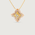 Radiant Bloom Diamond Pendant,,hi-res view 3