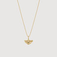 Ginkgo Leaf Gold Pendant,,hi-res view 4