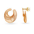 14KT Rose Gold Hoop Earrings,,hi-res view 2