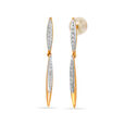 14KT Yellow Gold Summer Shade Diamond Drop Earrings,,hi-res view 3
