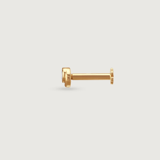 Chic Swirl Topaz Nose Pin,,hi-res image number null