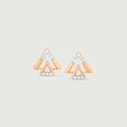 Gleam Edge Diamond Stud Earrings,,hi-res view 3
