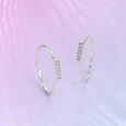 Elegant Curve Silver Toe Rings,,hi-res view 1