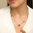 Stellar Flame Silver Necklace,,hi-res view 2