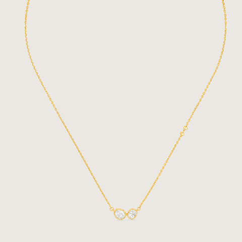 Twin Radiance Polki Necklace