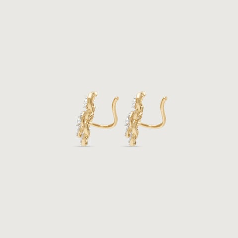 Blossoming Harmony Diamond Ear Cuff