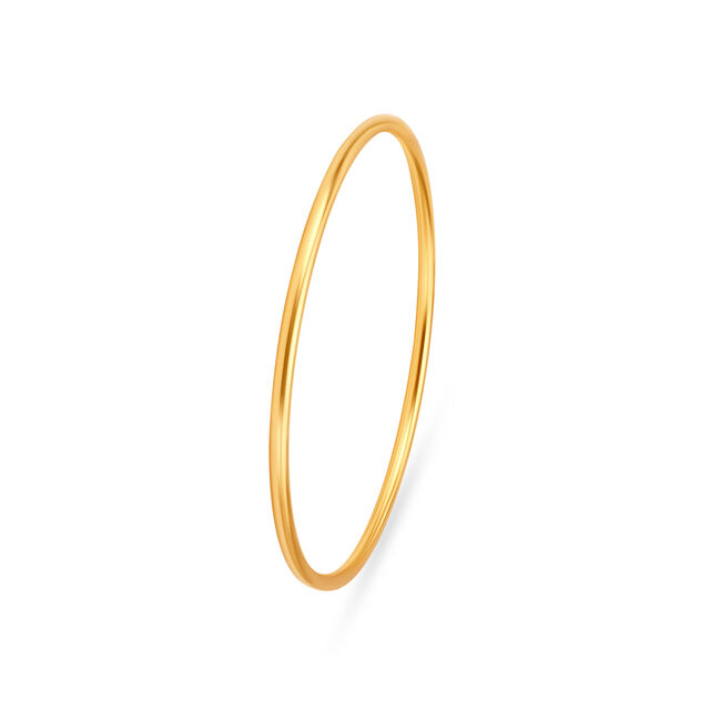 22KT Yellow Gold Gleaming Slender Bangles,,hi-res image number null