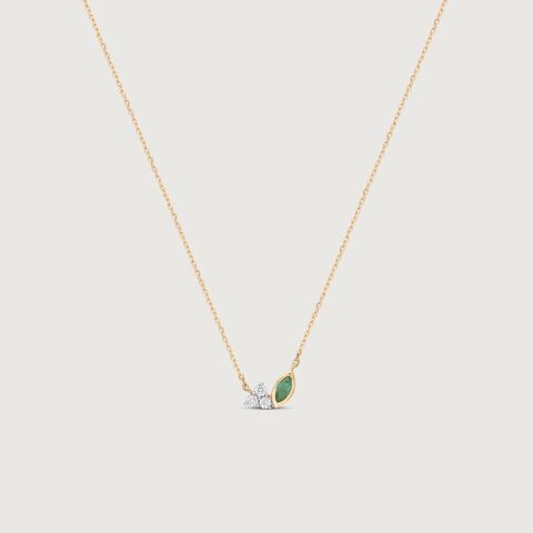 Verdant Whisper Diamond Necklace