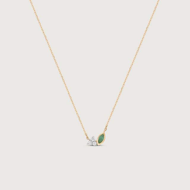 Verdant Whisper Diamond Necklace,,hi-res image number null